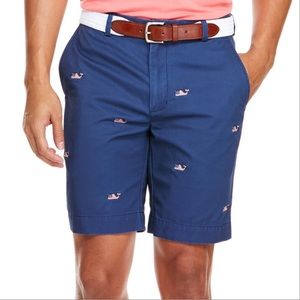 Vineyard Vines | Mens Preppy 9 Inch Blue Whale American Flag Beaker Shorts 33